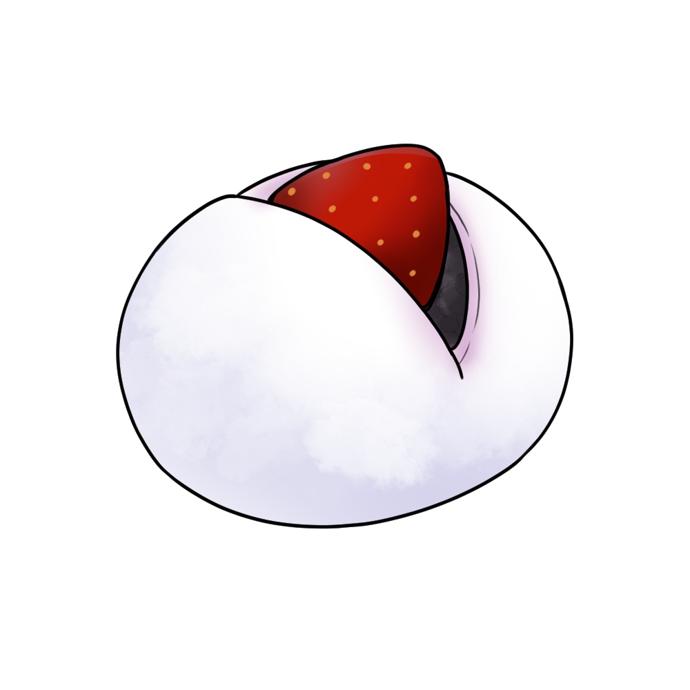 なりコのいちご大福ピンバッジ おまけ付(デジタルデータ付)