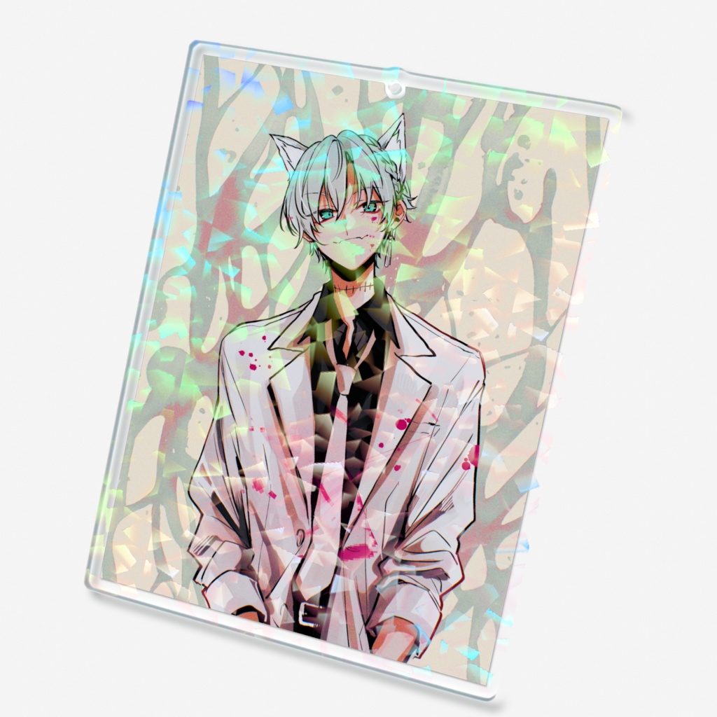 【誕生日記念グッズ】naricomenホログラムアクリルキーホルダー