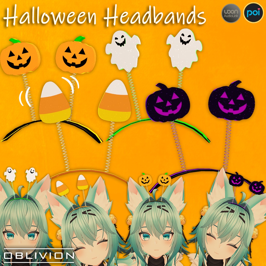 Halloween Spring Headbands [VRChat]