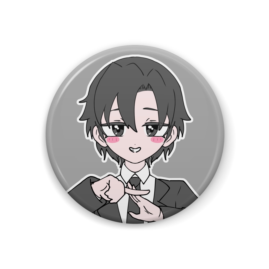 おもチキン 缶バッジ