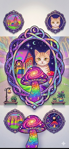 ファンタジー猫壁紙