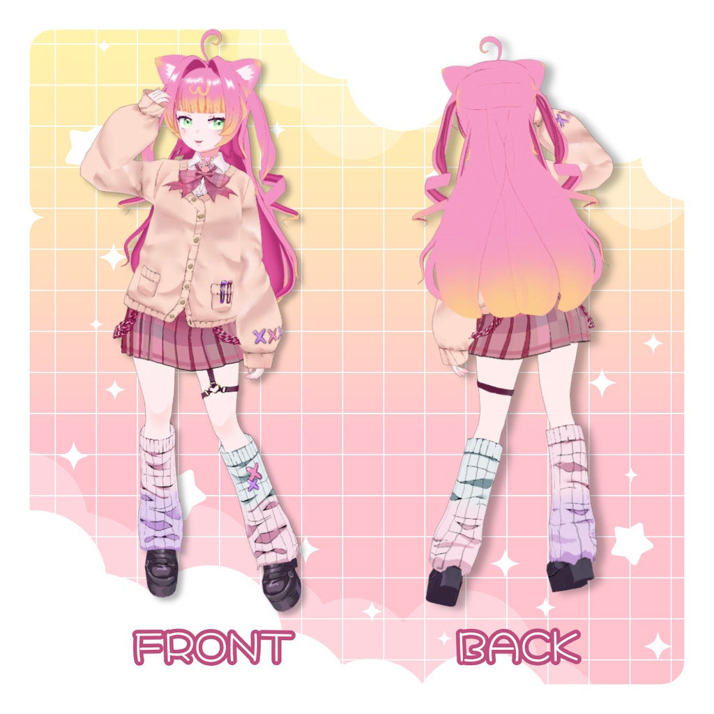 【VRoid/VRM model】猫山ギャル美/Nekoyama Galmi