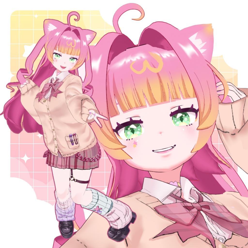 【VRoid/VRM model】猫山ギャル美/Nekoyama Galmi