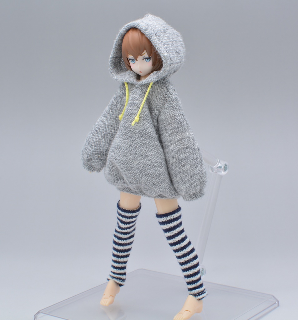 【製作・販売終了】ぽってりパーカー(レッグウォーマー付き)