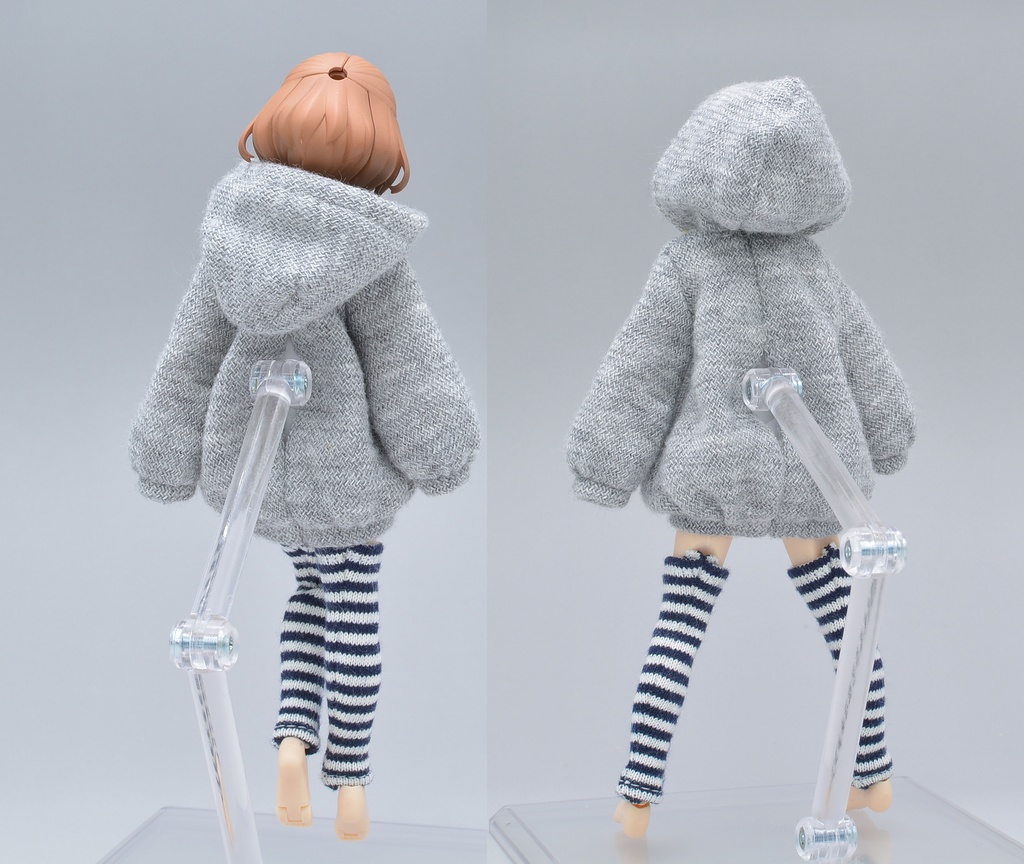 【製作・販売終了】ぽってりパーカー(レッグウォーマー付き)