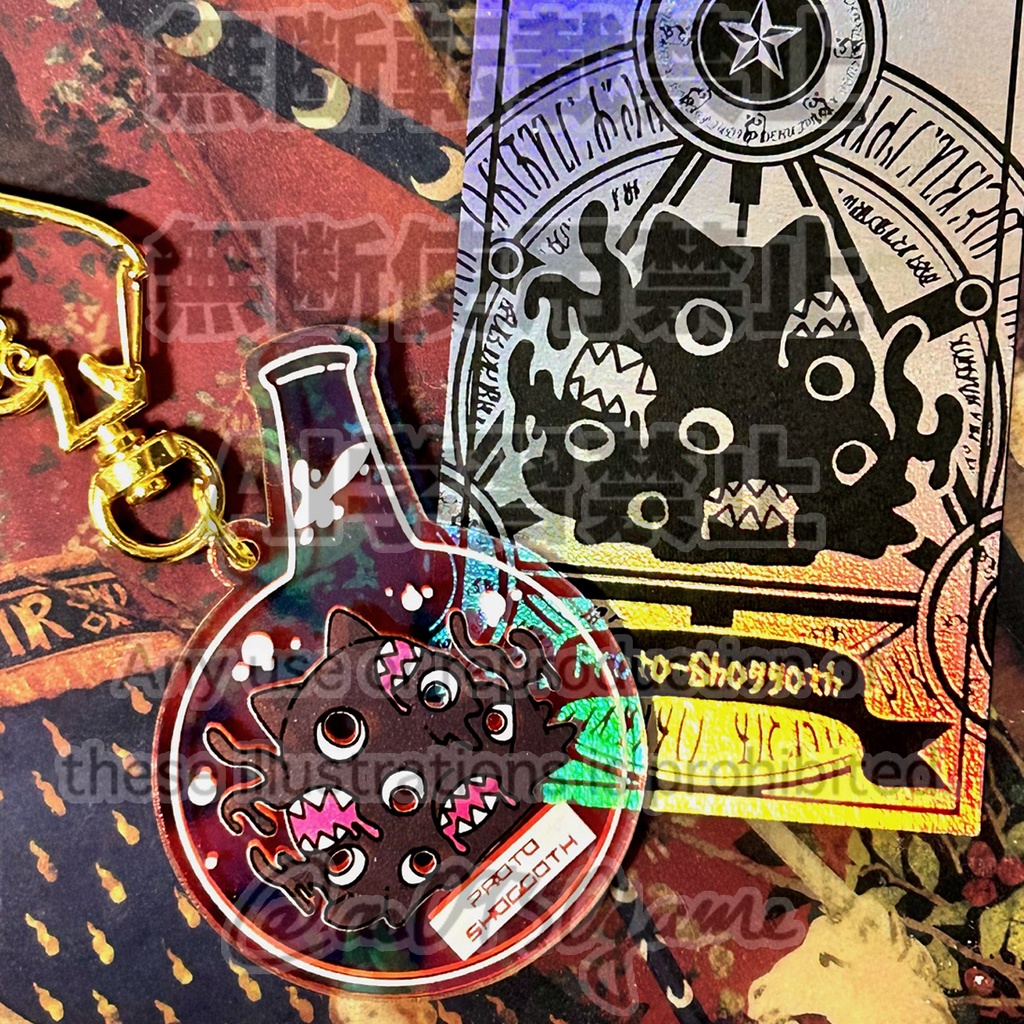 ネコ耳ショゴス🐱オーロラアクキー