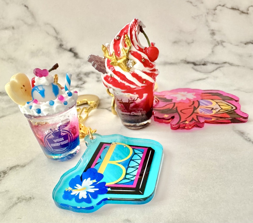 デザートドリンクキーホルダー