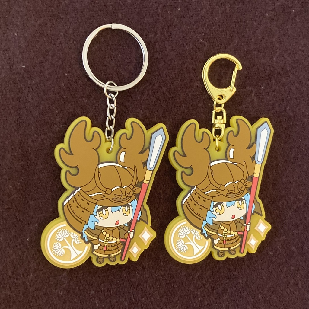 徳川三傑ラバーキーホルダー