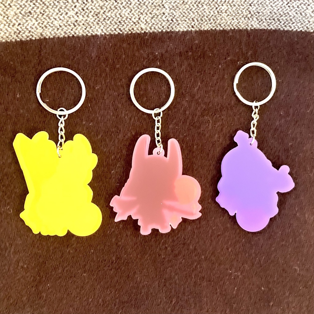 徳川三傑ラバーキーホルダー