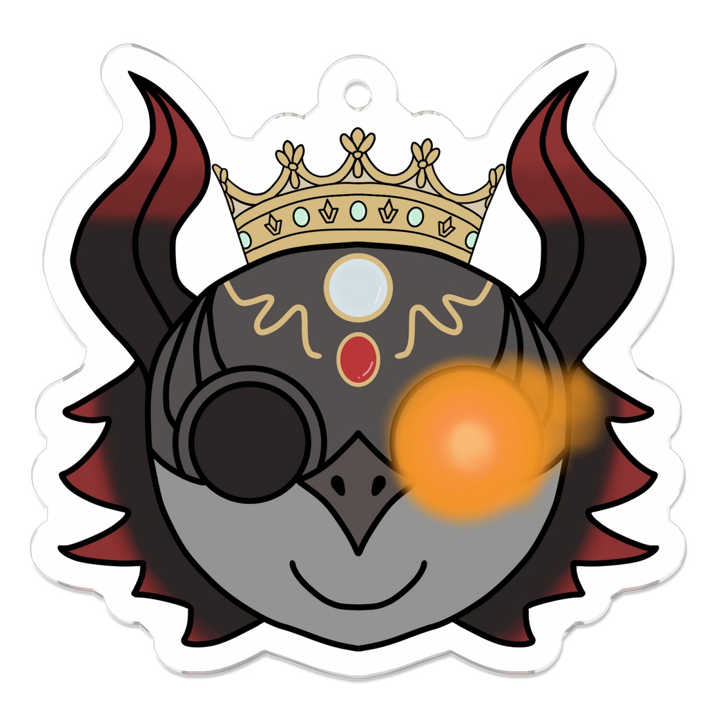 まんまる熔熱のアクキー