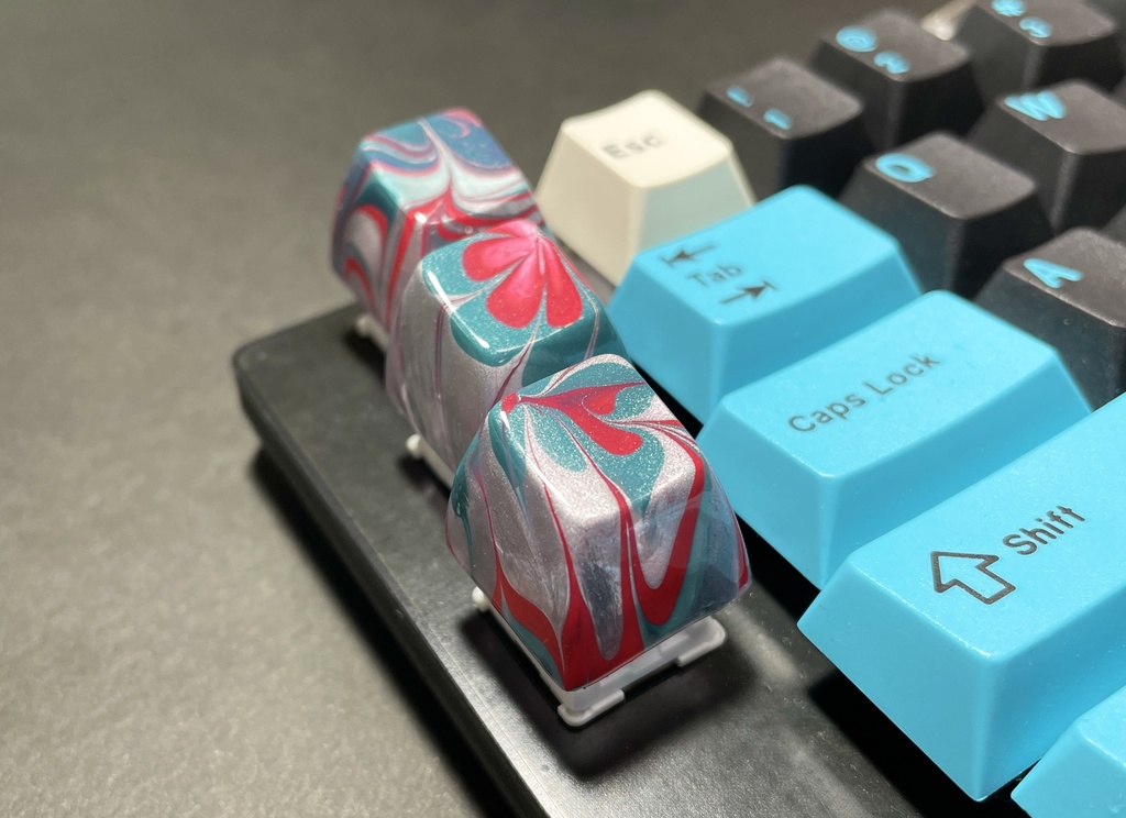 トリコマーブルキーキャップvol.2(赤、銀、緑)🎄