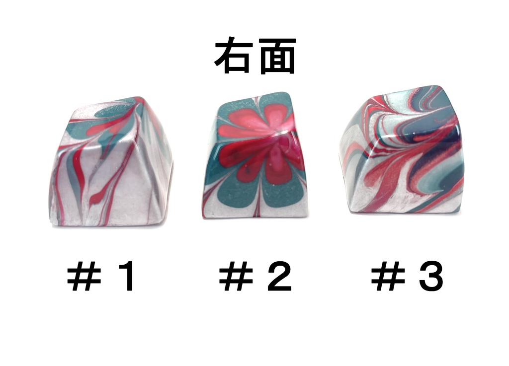 トリコマーブルキーキャップvol.2(赤、銀、緑)🎄