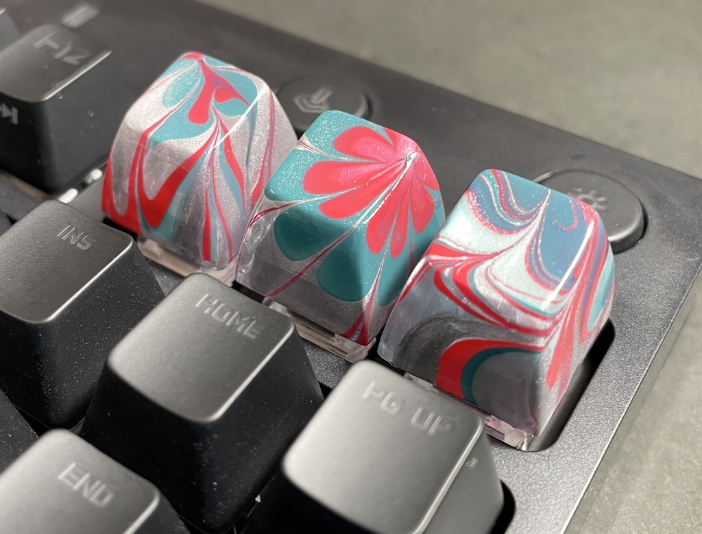 トリコマーブルキーキャップvol.2(赤、銀、緑)🎄