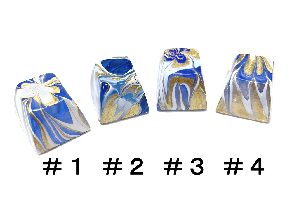 トリコマーブルキーキャップvol.2(青、金、白)