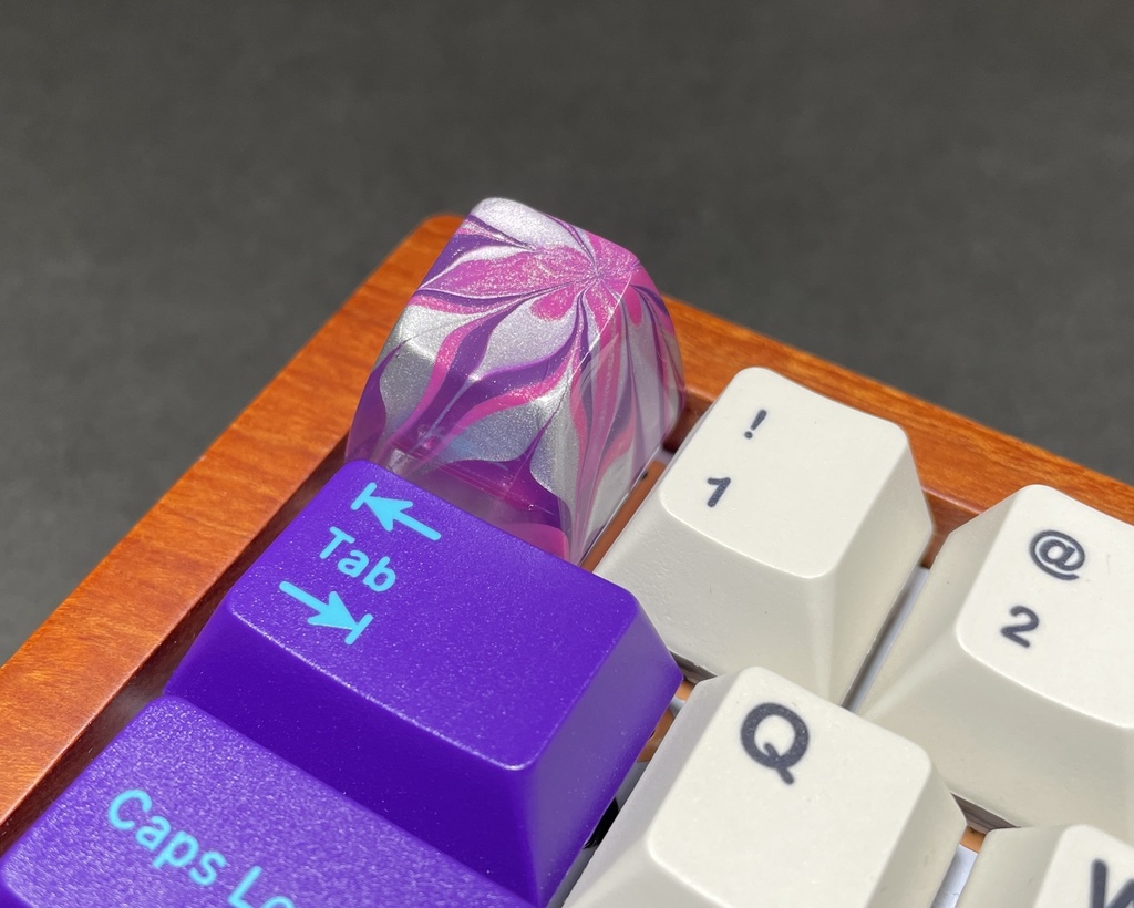 トリコマーブルキーキャップvol.2(紫、ピンク、銀)