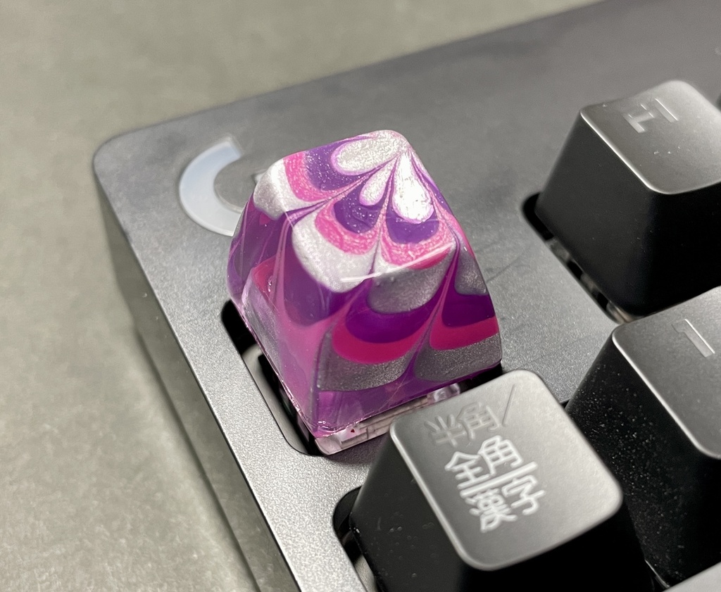 トリコマーブルキーキャップvol.2(紫、ピンク、銀)