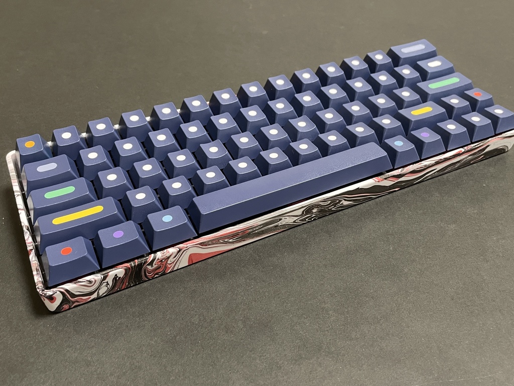 【試作品】Marble Paint Keyboard Case(GH60互換)
