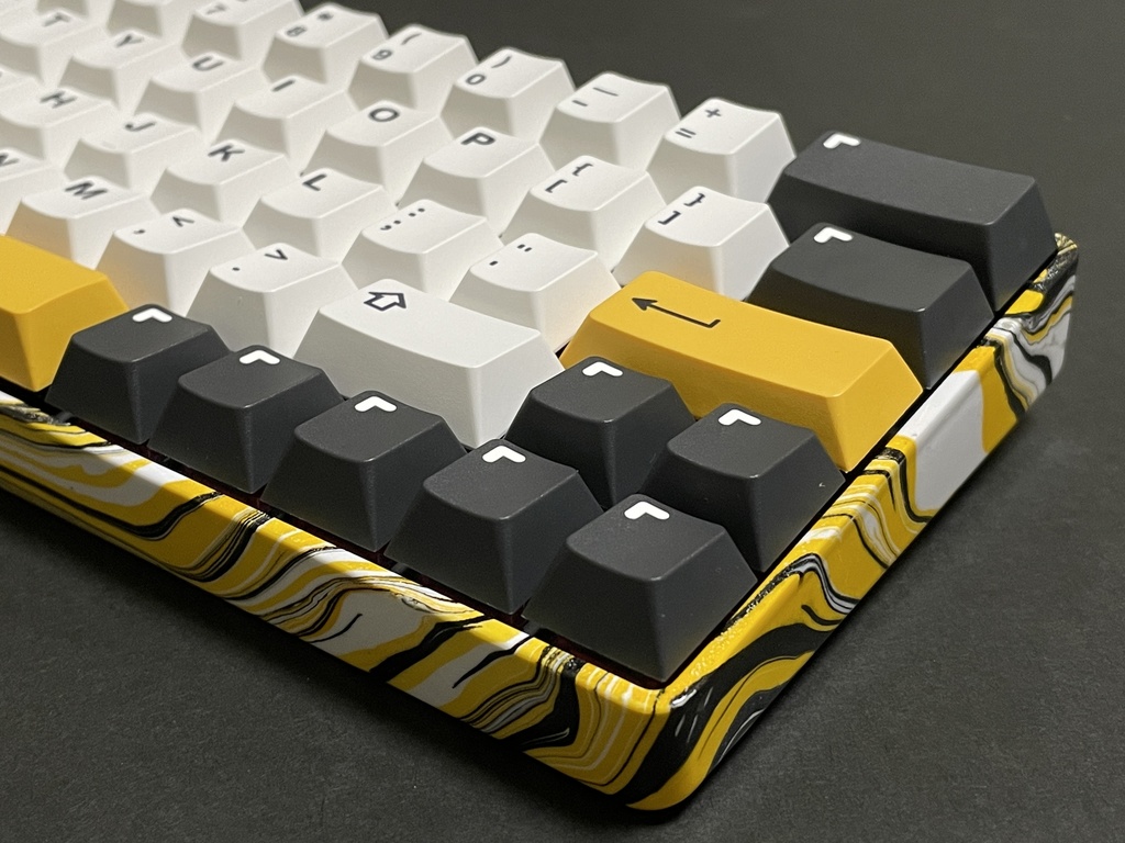 【試作品】Marble Paint Keyboard Case（GH60互換キーボードケース）