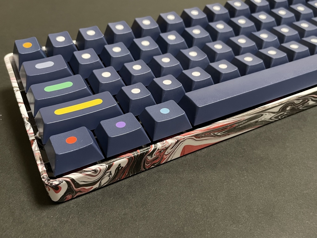 【試作品】Marble Paint Keyboard Case(GH60互換)