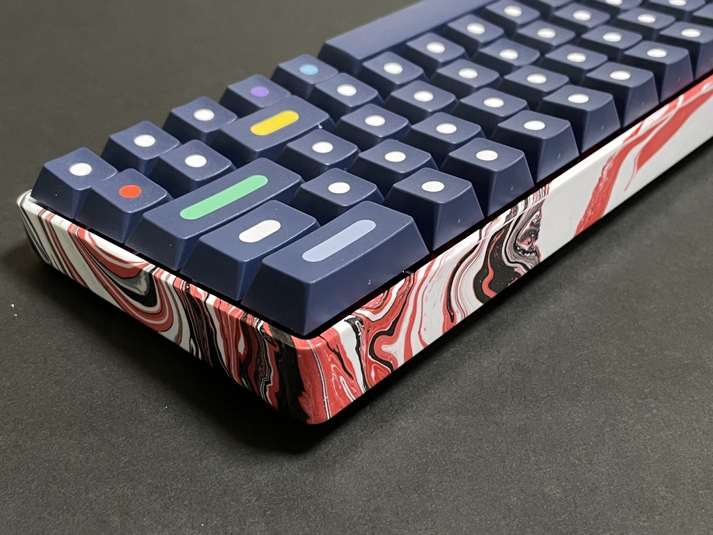 【試作品】Marble Paint Keyboard Case(GH60互換)