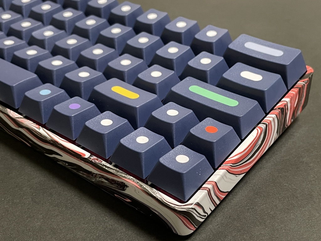 【試作品】Marble Paint Keyboard Case(GH60互換)