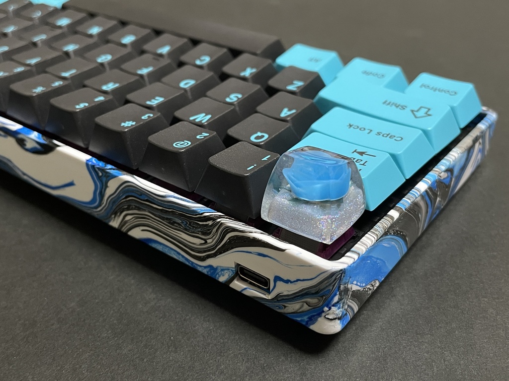 【試作品】Marble Paint Keyboard Case(GH60互換)