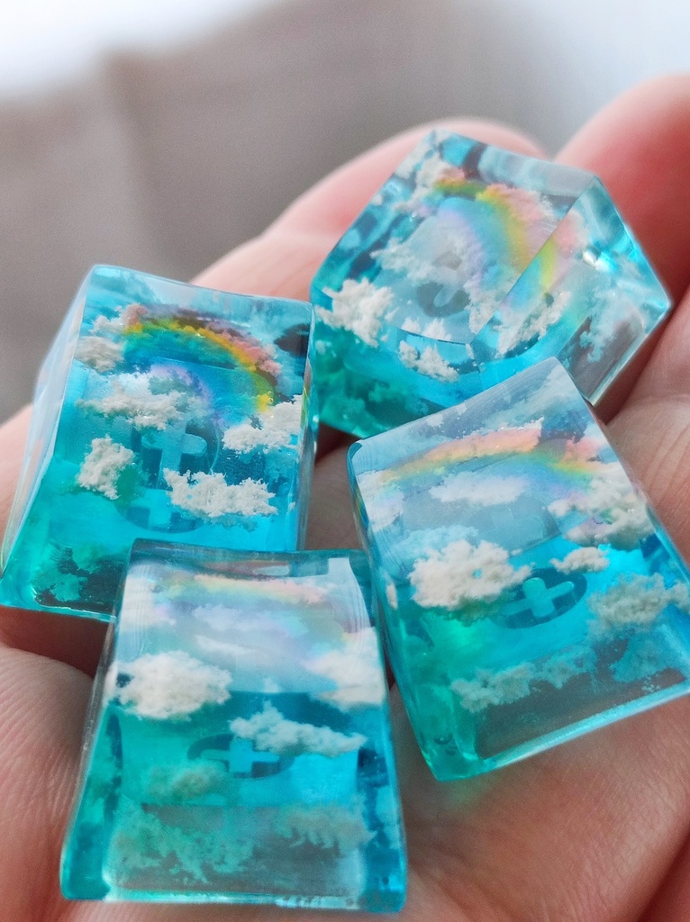 【キーキャップ】空の欠片《虹》