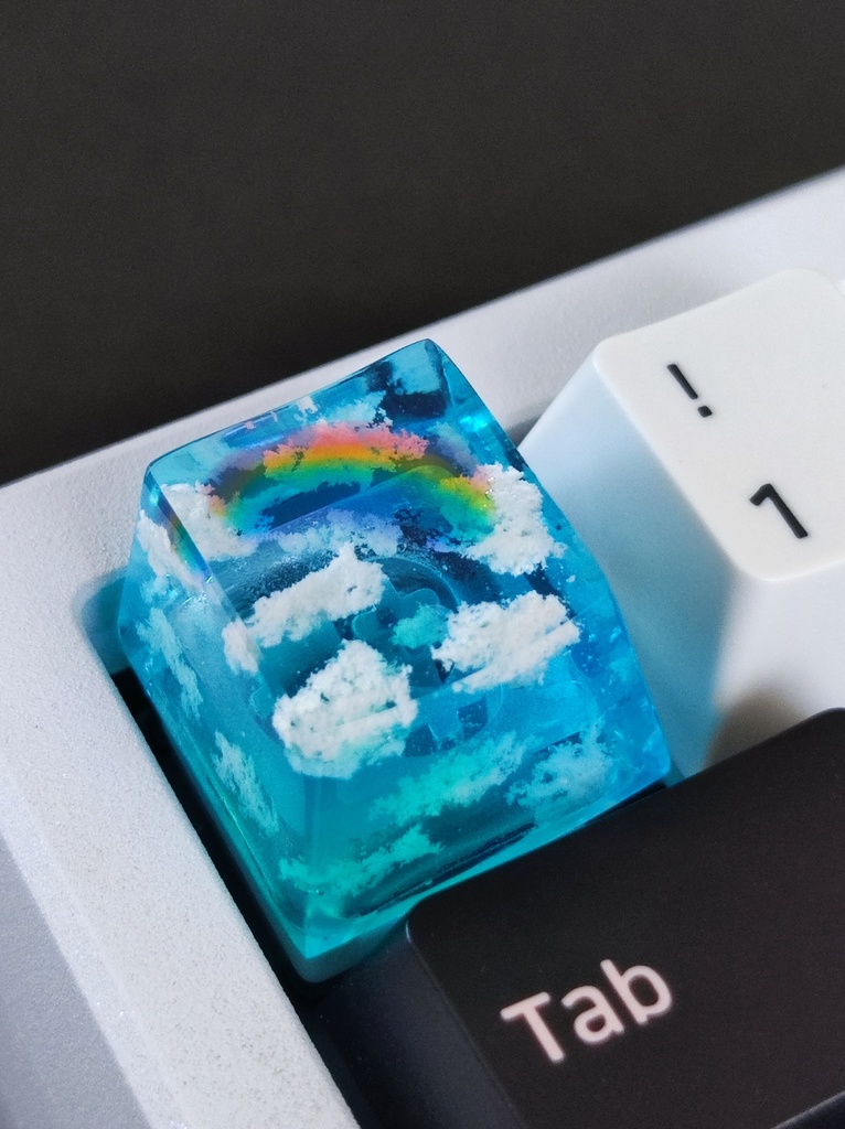 【キーキャップ】空の欠片《虹》