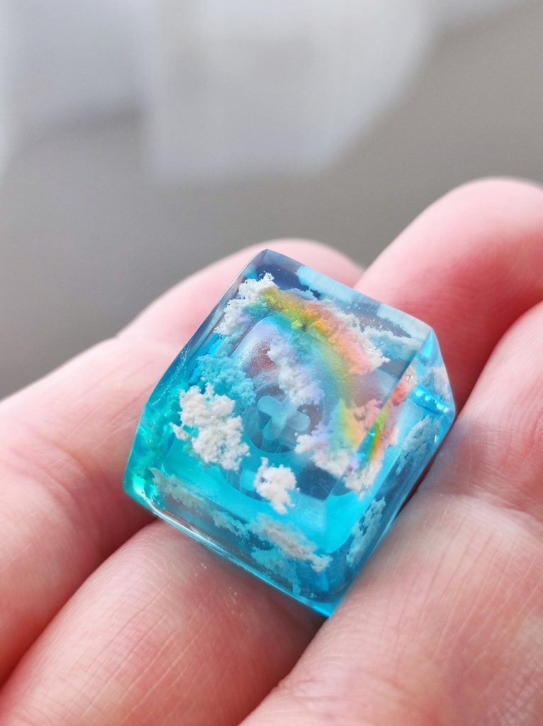 【キーキャップ】空の欠片《虹》
