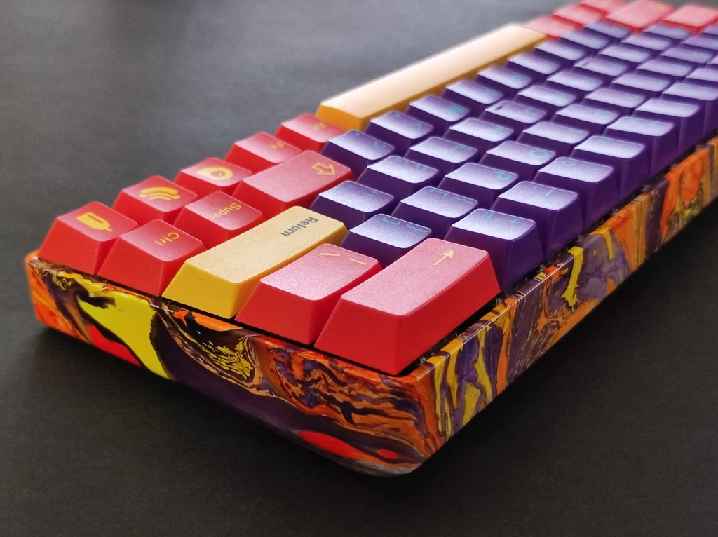 Marble Paint keyboard Case Vol.4