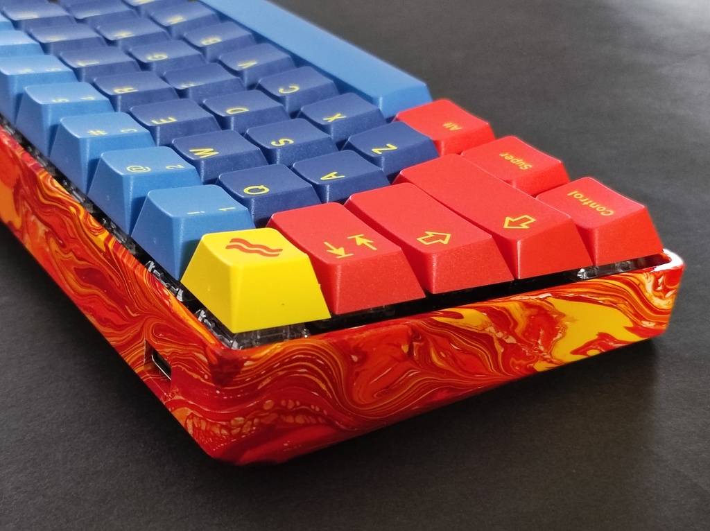 Marble Paint keyboard Case Vol.4