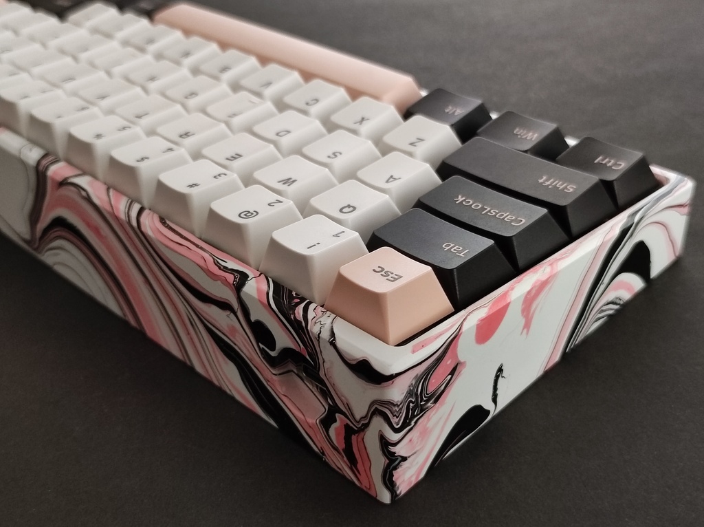 Marble Paint Keyboard Case Aluminum Ed.