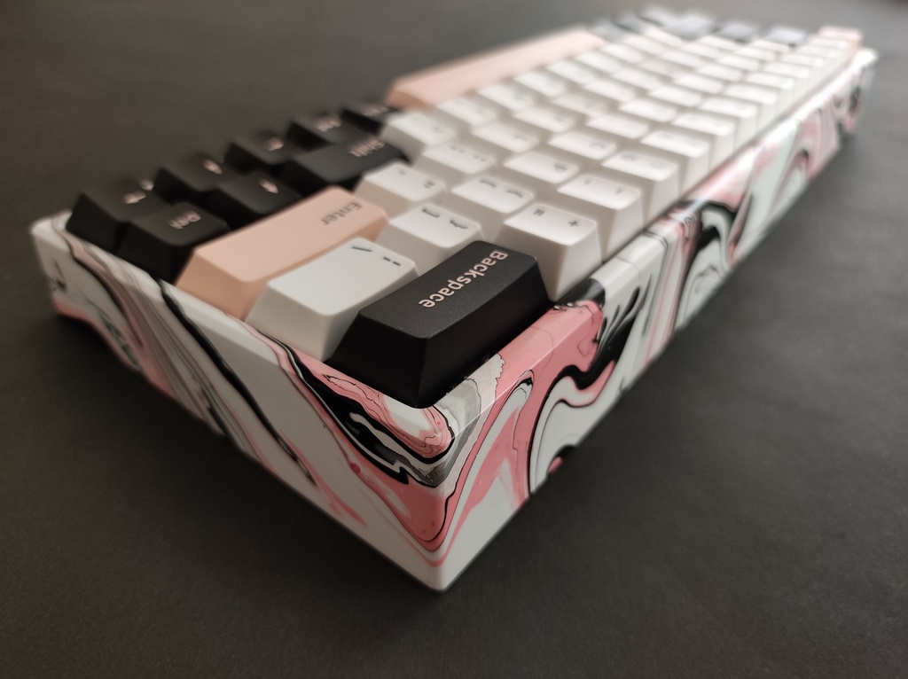 Marble Paint Keyboard Case Aluminum Ed.
