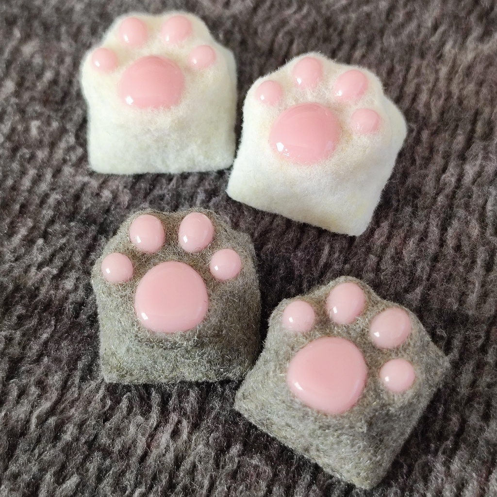 もふもふ肉球キーキャップ