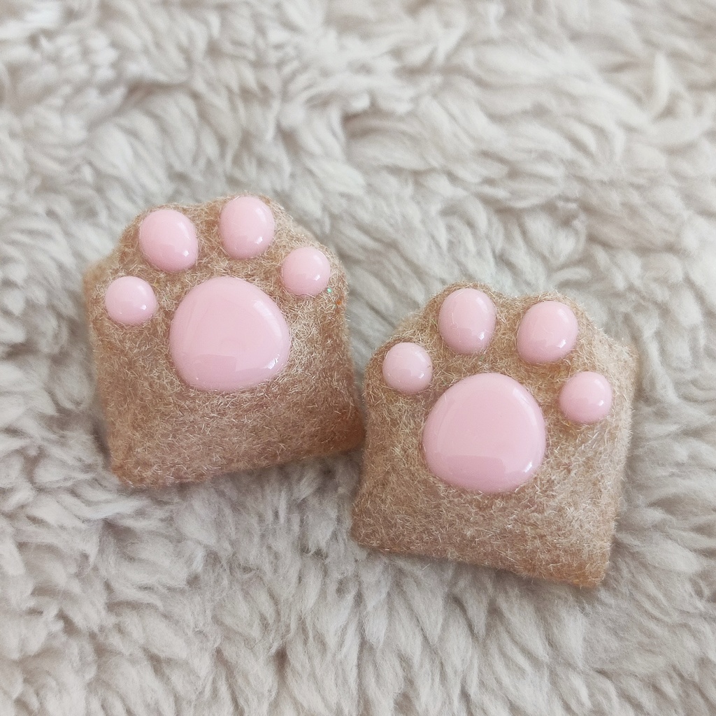 もふもふ肉球キーキャップ