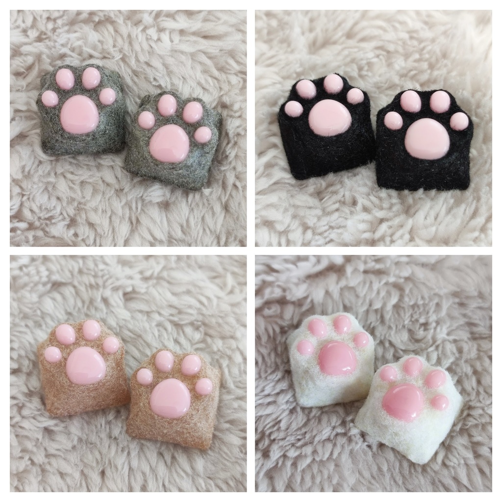 もふもふ肉球キーキャップ