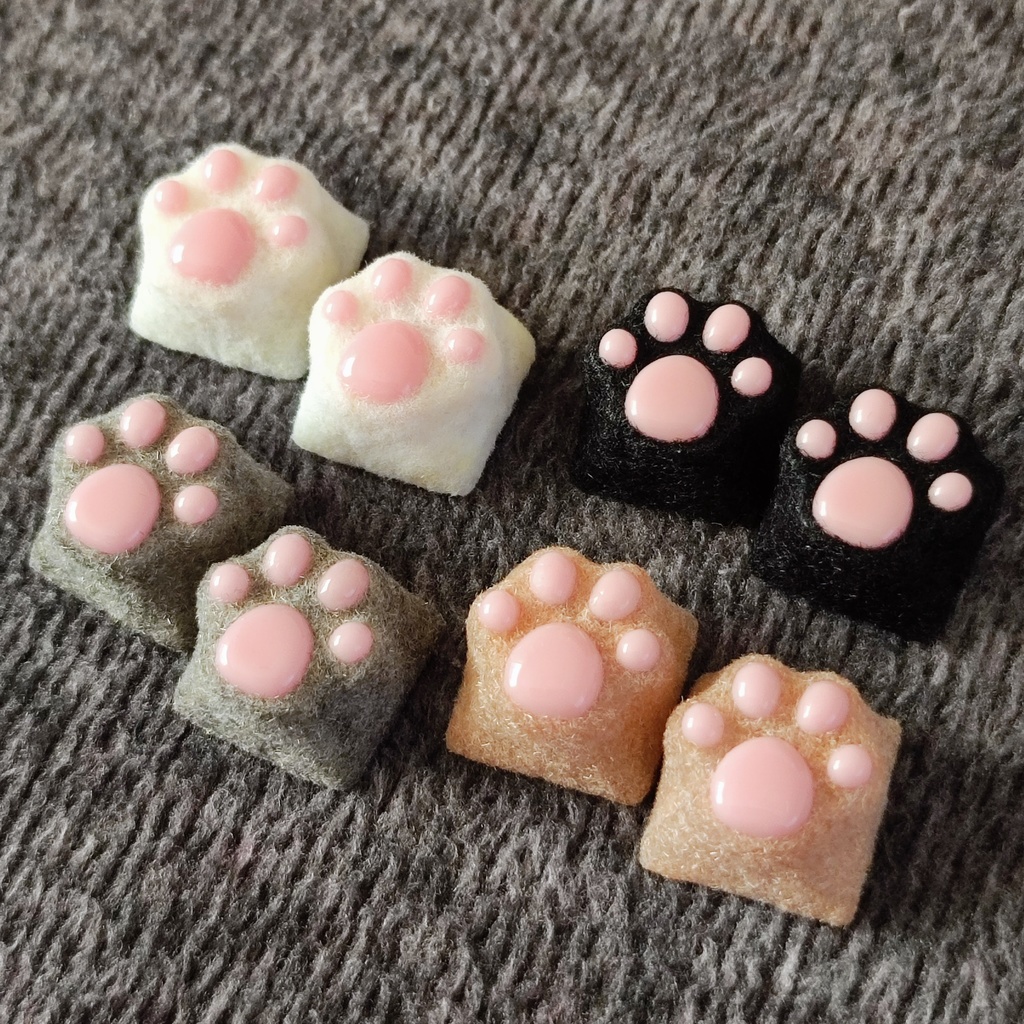 もふもふ肉球キーキャップ
