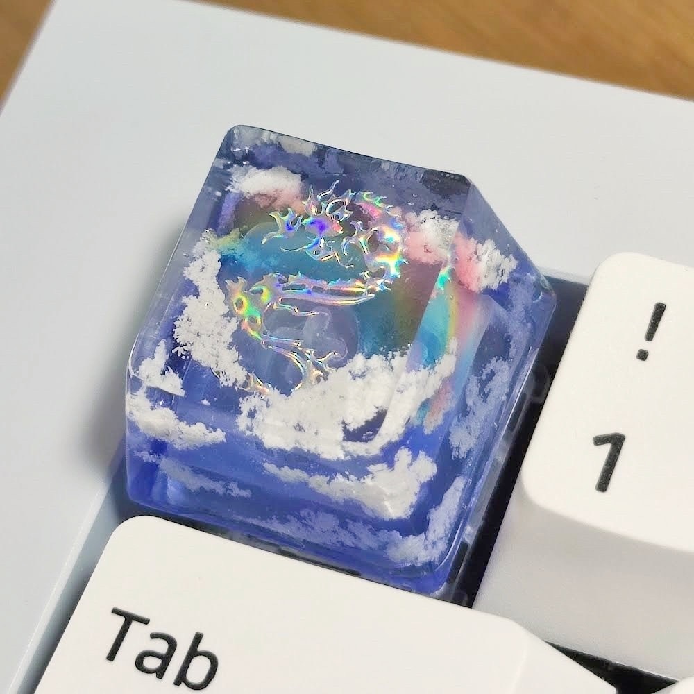 【キーキャップ】虹龍
