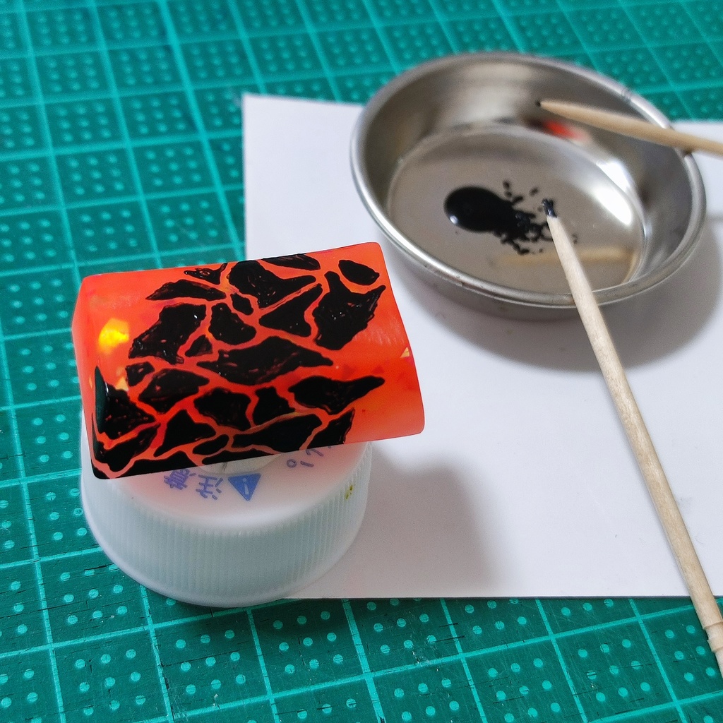 【キーキャップ】Crack《Magma》