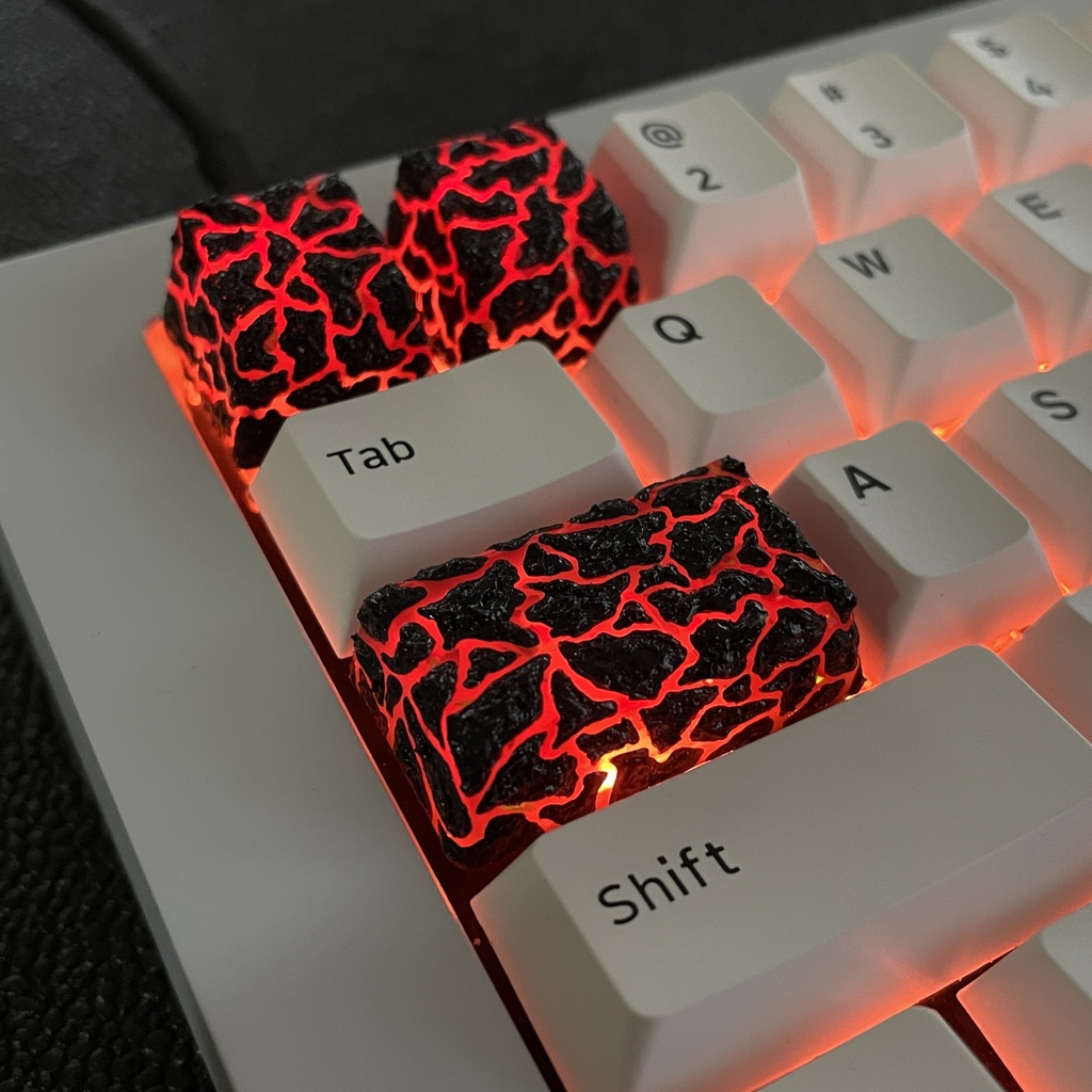 【キーキャップ】Crack《Magma》