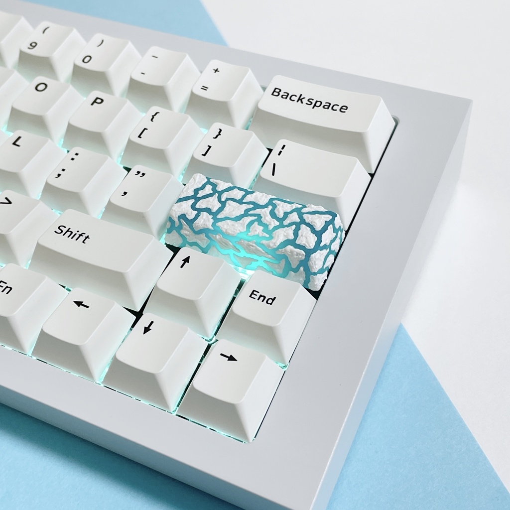 【キーキャップ】Crack《Glacier》