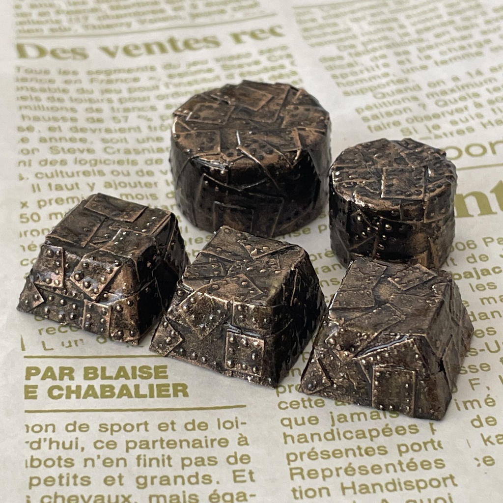 【ロータリーエンコーダノブ】Steampunk《TEPPAN》(17, 22mm)