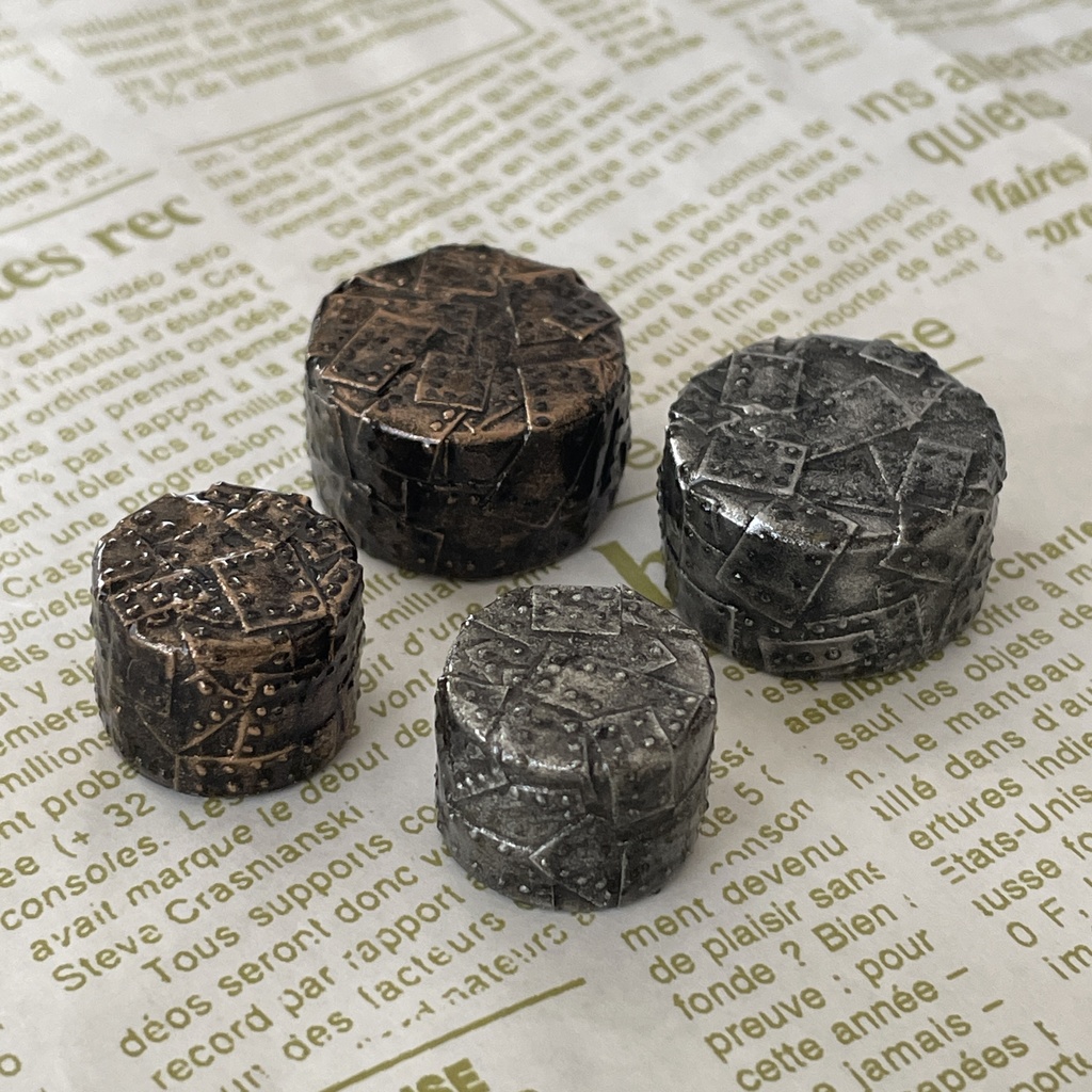 【ロータリーエンコーダノブ】Steampunk《TEPPAN》(17, 22mm)