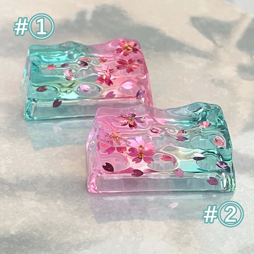 【キーキャップ】水面《桜》