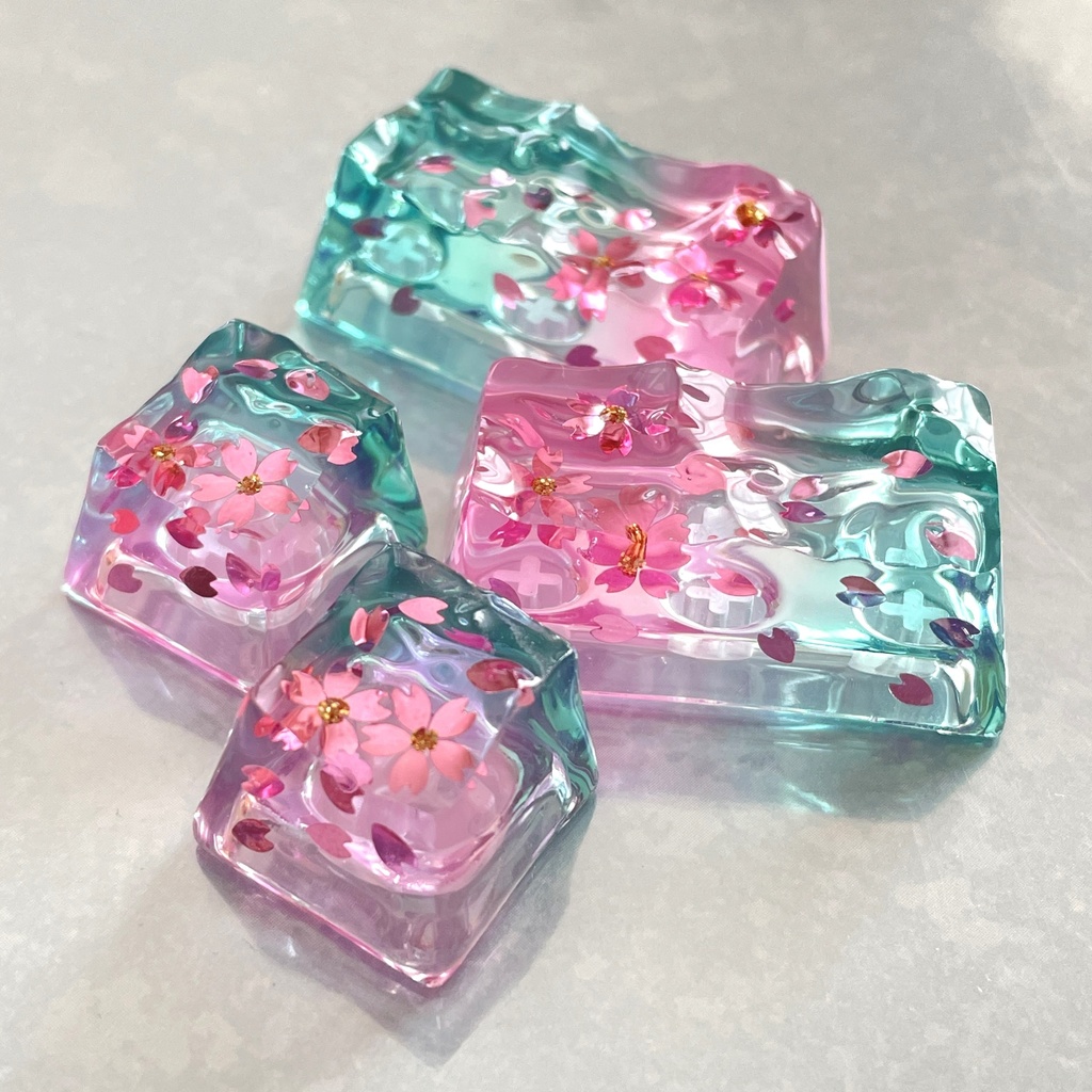 【キーキャップ】水面《桜》