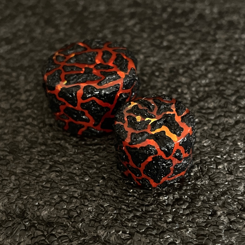 【ロータリーエンコーダノブ】Crack《Magma》(17, 22mm)
