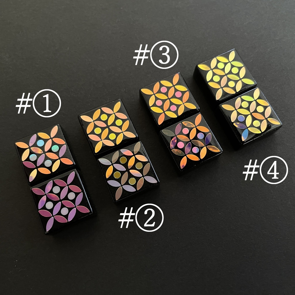 七宝文様キーキャップ