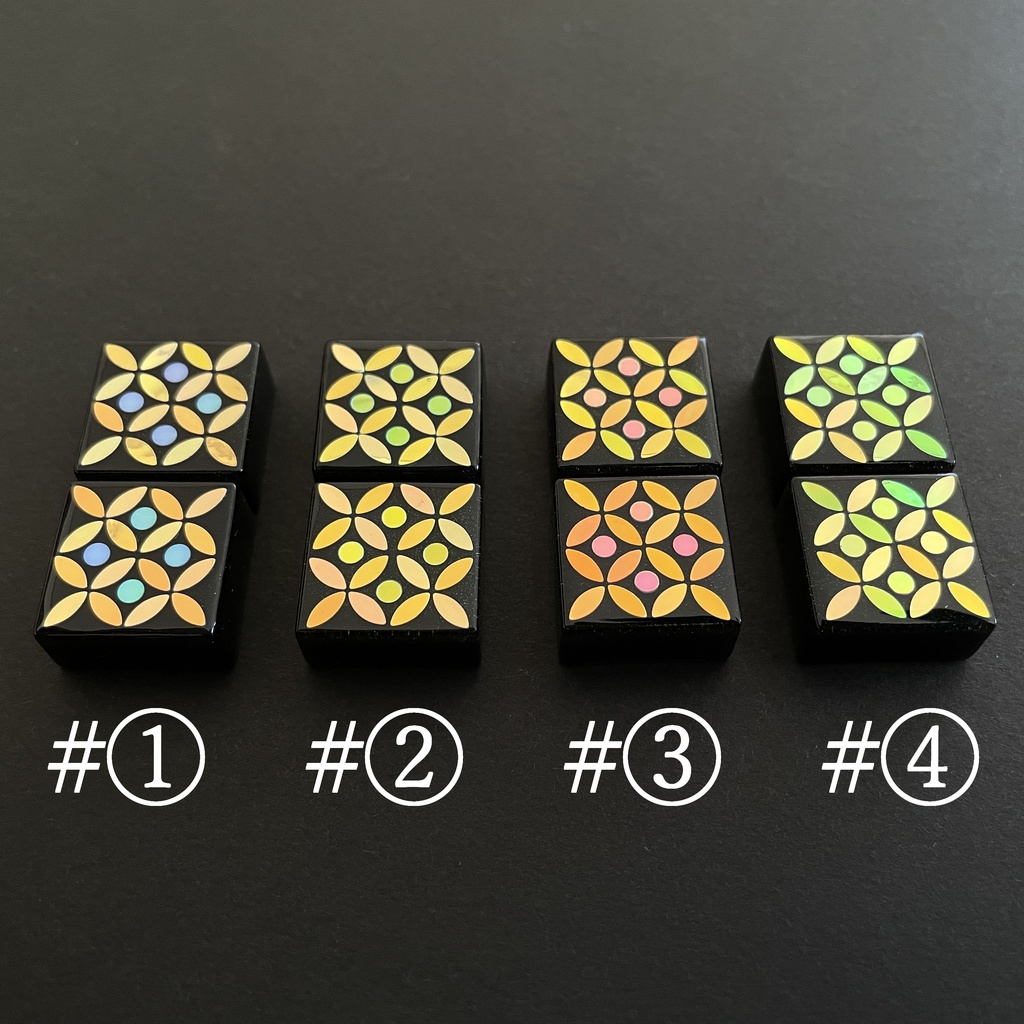 七宝文様キーキャップ