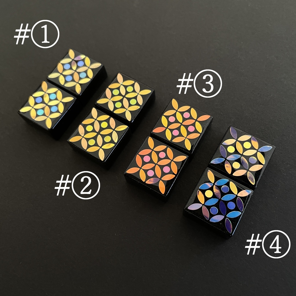 七宝文様キーキャップ