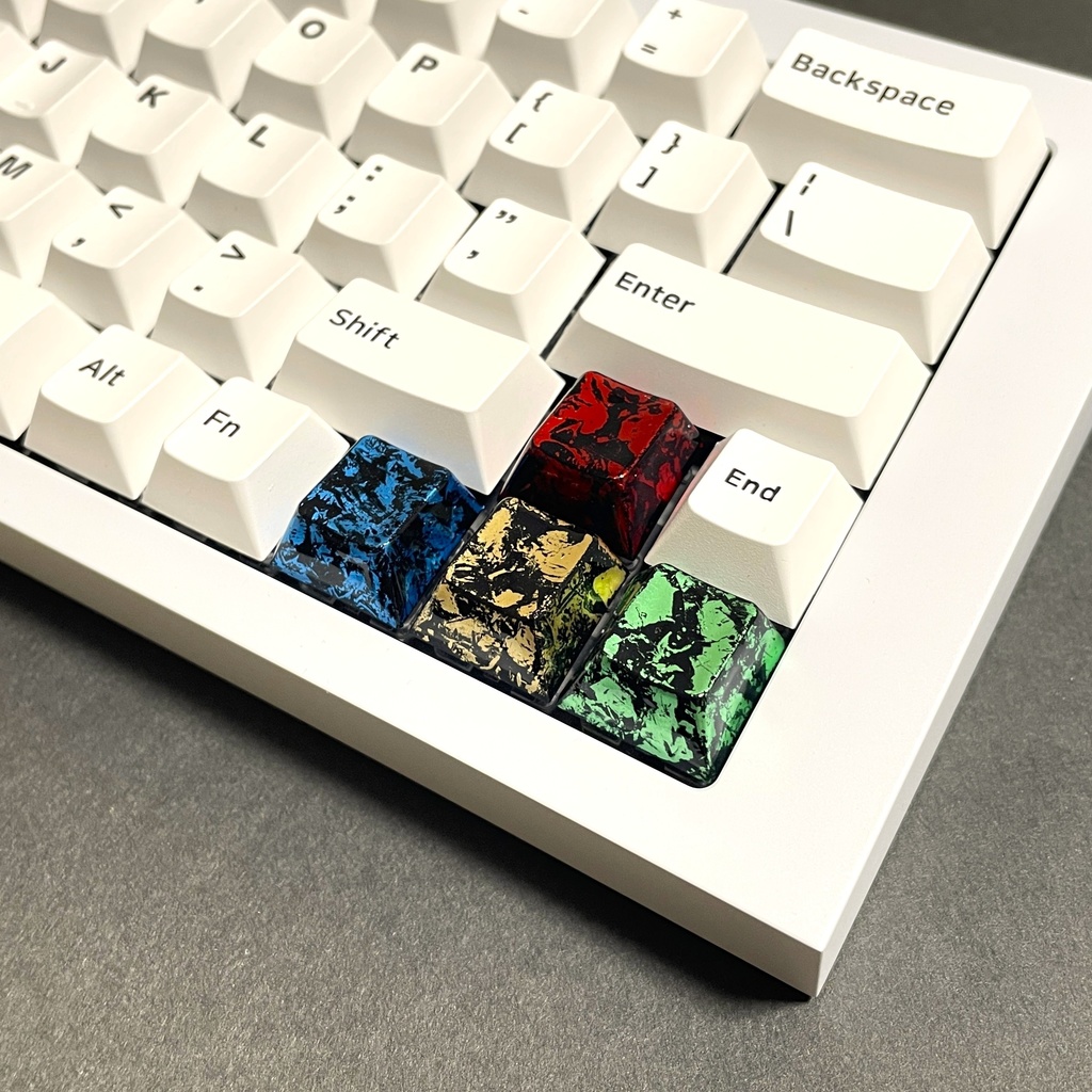 【キーキャップ】Metallic Keycap(WASD, Arrowキーセット)